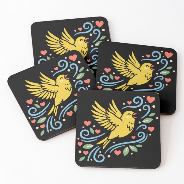Item preview, Japanese Canary Flight of Joy - Modern Art Pet Identity designed and sold by ZUMERI.