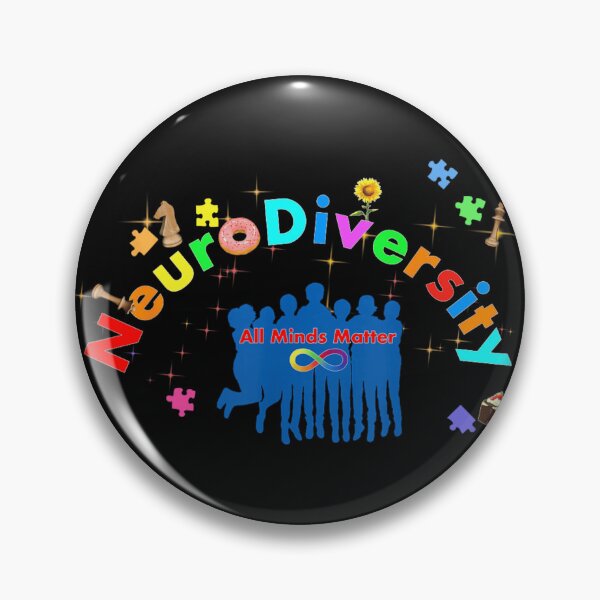 Item preview, Neurodiversity All Minds Matter Colorful Puzzle Infinity Ribbon Team Inclusion Graphic designed and sold by KrystinaGiGi.