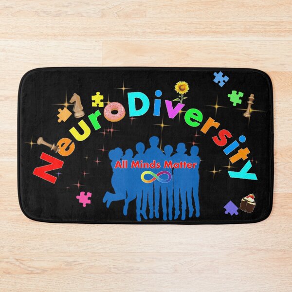 Item preview, Neurodiversity All Minds Matter Colorful Puzzle Infinity Ribbon Team Inclusion Graphic designed and sold by KrystinaGiGi.