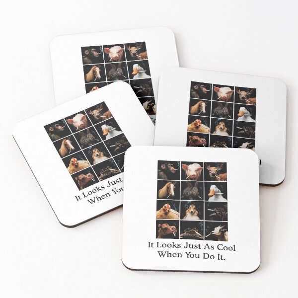 Item preview, Smoking Animals Satire Art — Funny Anti-Smoking Typography Design designed and sold by Colorful-Garden.