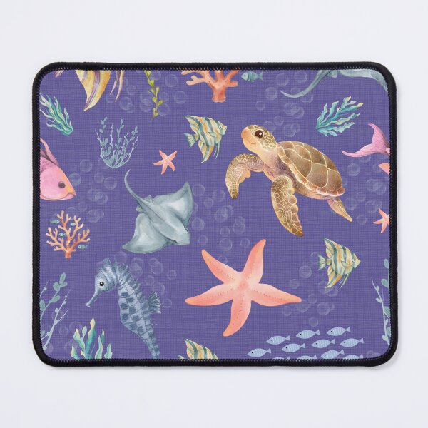 Item preview, Watercolor Ocean Life Textured Medium Purple designed and sold by KSimpson838.