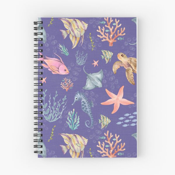 Item preview, Watercolor Ocean Life Textured Medium Purple designed and sold by KSimpson838.