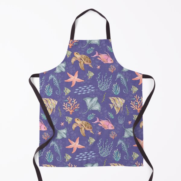 Item preview, Watercolor Ocean Life Textured Medium Purple designed and sold by KSimpson838.