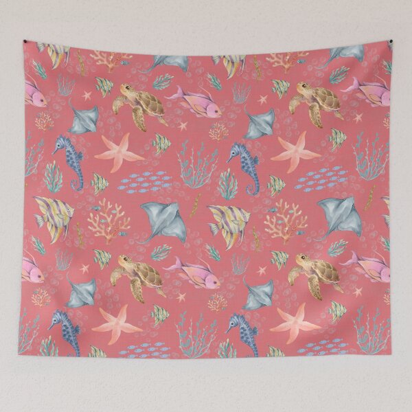 Item preview, Watercolor Ocean Life Textured Watermelon designed and sold by KSimpson838.