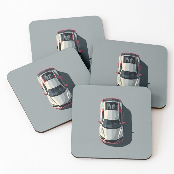 Item preview, Minimalist Audi R8 V10 Top View Vector Illustration designed and sold by Motorline44.