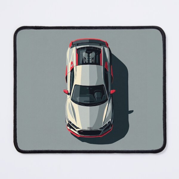 Item preview, Minimalist Audi R8 V10 Top View Vector Illustration designed and sold by Motorline44.