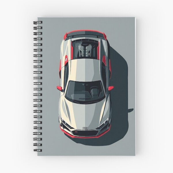 Item preview, Minimalist Audi R8 V10 Top View Vector Illustration designed and sold by Motorline44.