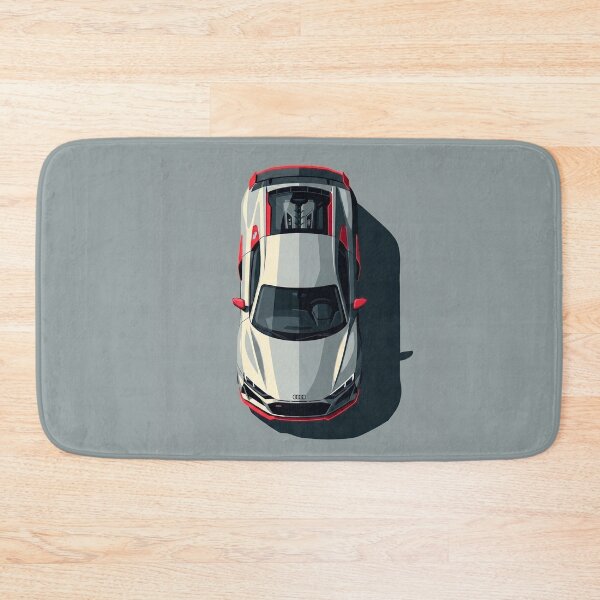 Item preview, Minimalist Audi R8 V10 Top View Vector Illustration designed and sold by Motorline44.