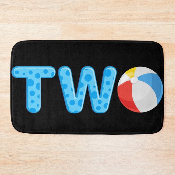 Item preview, Two Beach Ball Second Birthday Pool Party Summer Theme Toddler Design designed and sold by KrystinaGiGi.