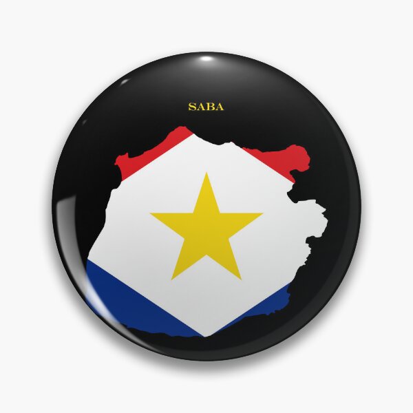Item preview, Saba Map Flag Silhouette Caribbean Travel Pride Gift designed and sold by NTGUILTY.