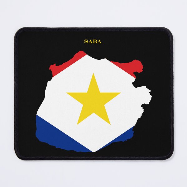 Item preview, Saba Map Flag Silhouette Caribbean Travel Pride Gift designed and sold by NTGUILTY.