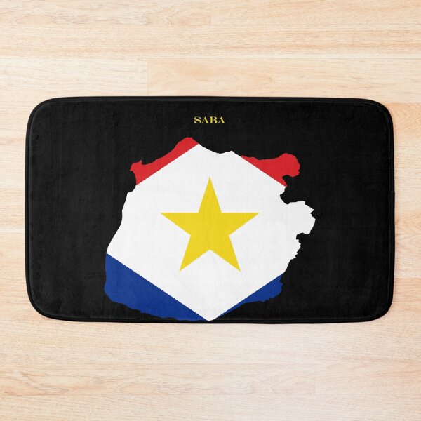 Item preview, Saba Map Flag Silhouette Caribbean Travel Pride Gift designed and sold by NTGUILTY.