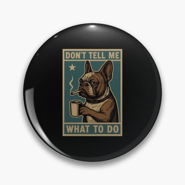 Item preview, Frenchie Unbothered Coffee Smoking T-Shirt designed and sold by SoyLamderma.