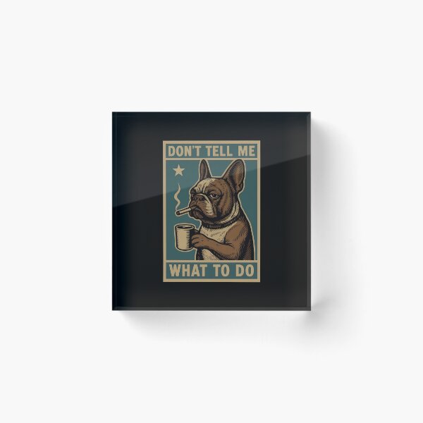 Item preview, Frenchie Unbothered Coffee Smoking T-Shirt designed and sold by SoyLamderma.