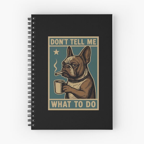 Item preview, Frenchie Unbothered Coffee Smoking T-Shirt designed and sold by SoyLamderma.