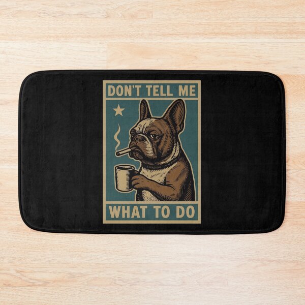 Item preview, Frenchie Unbothered Coffee Smoking T-Shirt designed and sold by SoyLamderma.