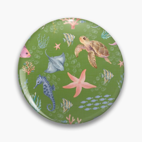 Item preview, Watercolor Ocean Life Textured Avocado designed and sold by KSimpson838.