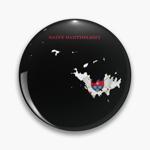 Item preview, Saint Barthelemy Map Flag Silhouette St Barts Caribbean Travel Pride Gift designed and sold by NTGUILTY.