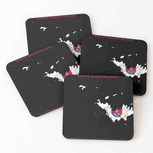Item preview, Saint Barthelemy Map Flag Silhouette St Barts Caribbean Travel Pride Gift designed and sold by NTGUILTY.