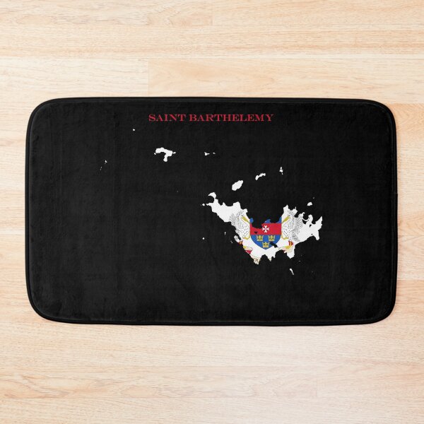 Item preview, Saint Barthelemy Map Flag Silhouette St Barts Caribbean Travel Pride Gift designed and sold by NTGUILTY.