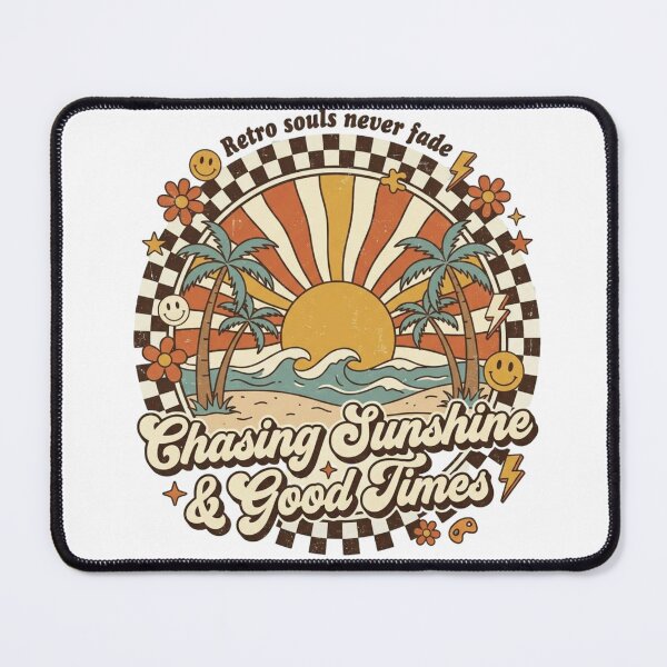 Item preview, Chasing Sunshine Good Times Shirt, Retro Beach Graphic Tee, Vintage Summer T-Shirt, 70s Aesthetic Boho Shirt, Unisex Retro Tee designed and sold by paul9705.