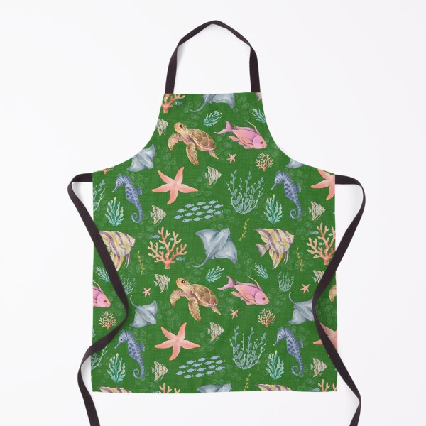 Item preview, Watercolor Ocean Life Textured Green designed and sold by KSimpson838.