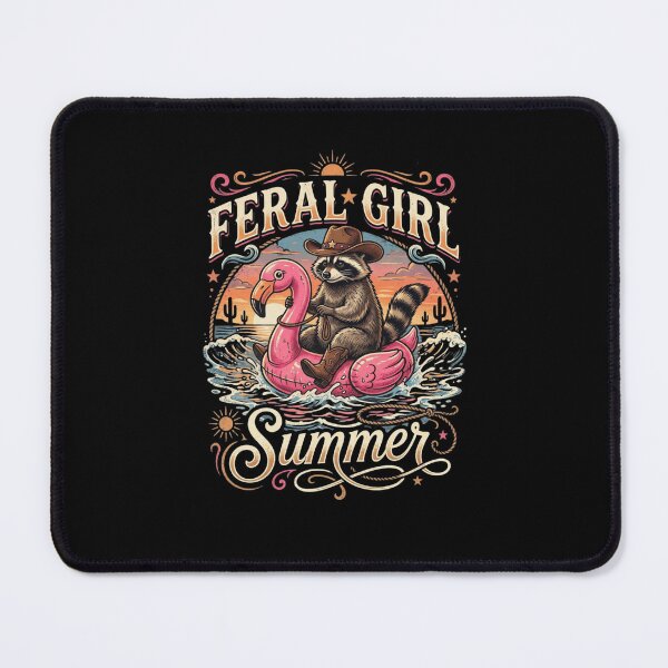 Item preview, Raccoon Cowboy Flamingo Summer Float Adventure designed and sold by snowry.