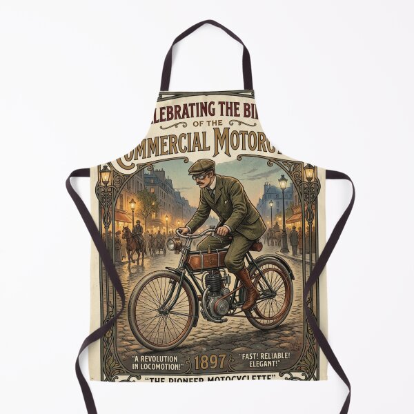 Item preview, 1897 Vintage Motorcycle  designed and sold by unboxedbyJuls.