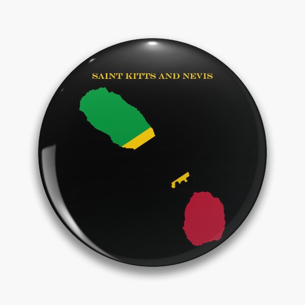 Item preview, Saint Kitts and Nevis Map Flag Silhouette Caribbean Travel Pride Gift designed and sold by NTGUILTY.