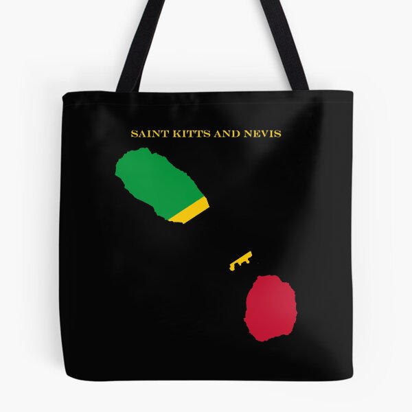 Item preview, Saint Kitts and Nevis Map Flag Silhouette Caribbean Travel Pride Gift designed and sold by NTGUILTY.