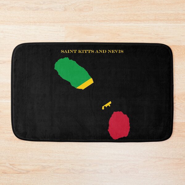 Item preview, Saint Kitts and Nevis Map Flag Silhouette Caribbean Travel Pride Gift designed and sold by NTGUILTY.