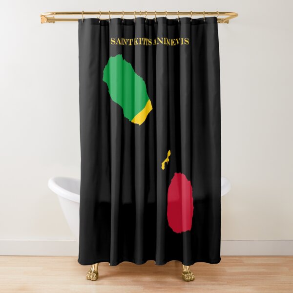 Item preview, Saint Kitts and Nevis Map Flag Silhouette Caribbean Travel Pride Gift designed and sold by NTGUILTY.