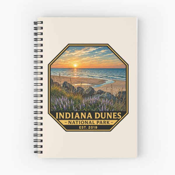 Item preview, Indiana Dunes National Park Retro Lakeshore designed and sold by Gideon Emmerich.