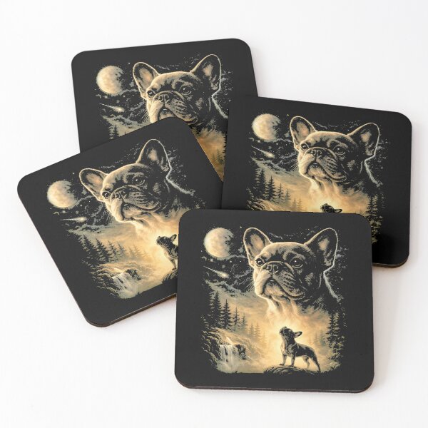 Item preview, Mystical French Bulldog Howling At Moon T-Shirt designed and sold by SoyLamderma.