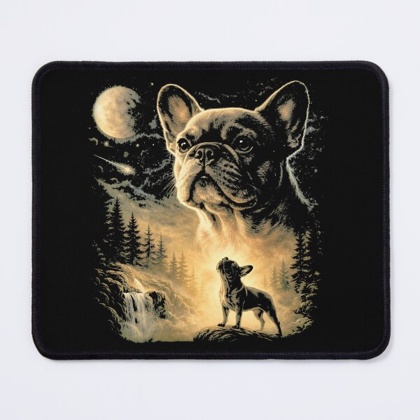 Item preview, Mystical French Bulldog Howling At Moon T-Shirt designed and sold by SoyLamderma.