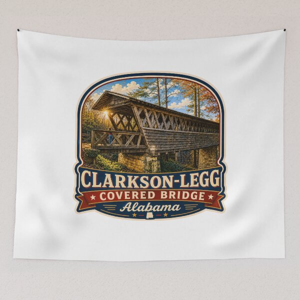 Item preview, Clarkson-Legg Covered Bridge sticker designed and sold by gotucoveredart.
