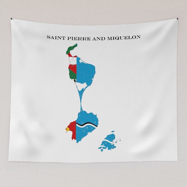 Item preview, Saint Pierre and Miquelon Map Flag Silhouette France Travel Pride Gift designed and sold by NTGUILTY.