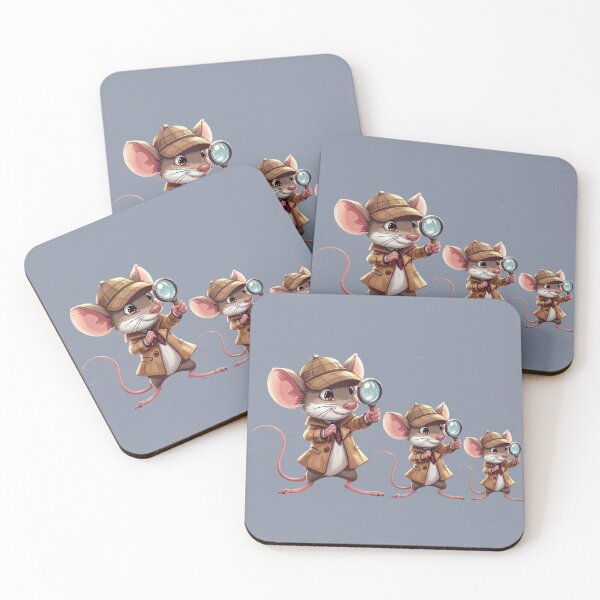 Item preview, 3 little detective mice designed and sold by Art70shop.