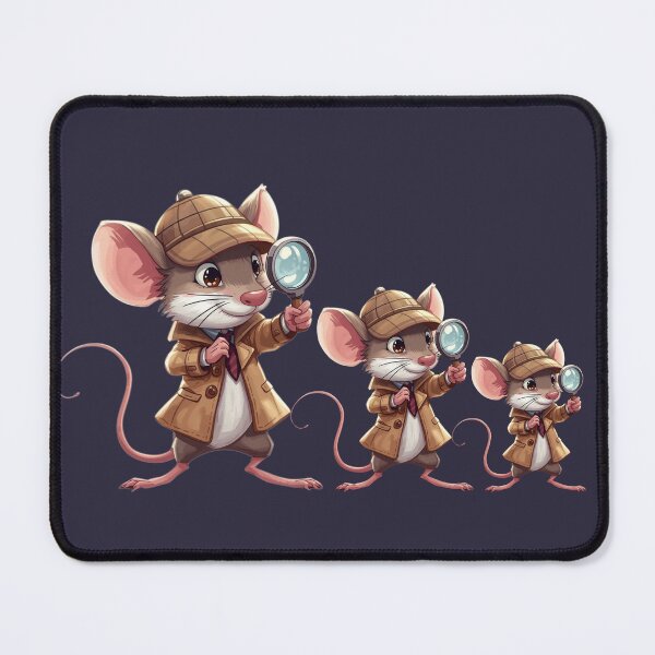 Item preview, 3 little detective mice designed and sold by Art70shop.