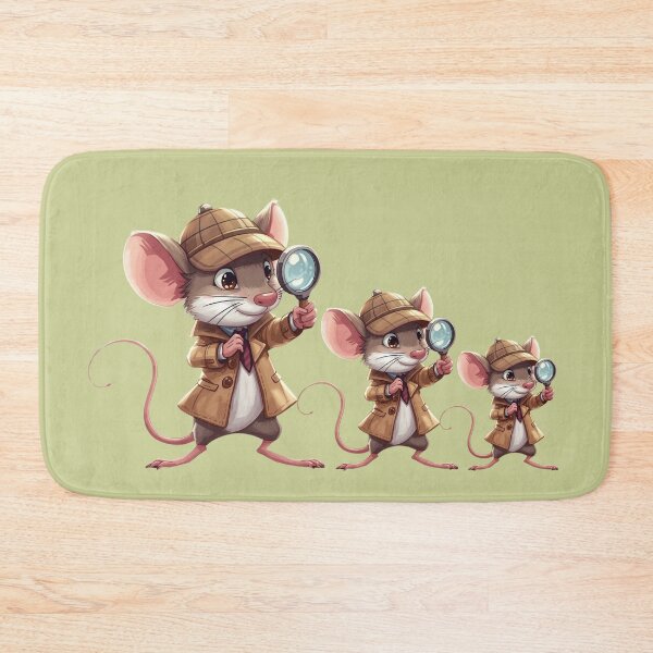 Item preview, 3 little detective mice designed and sold by Art70shop.