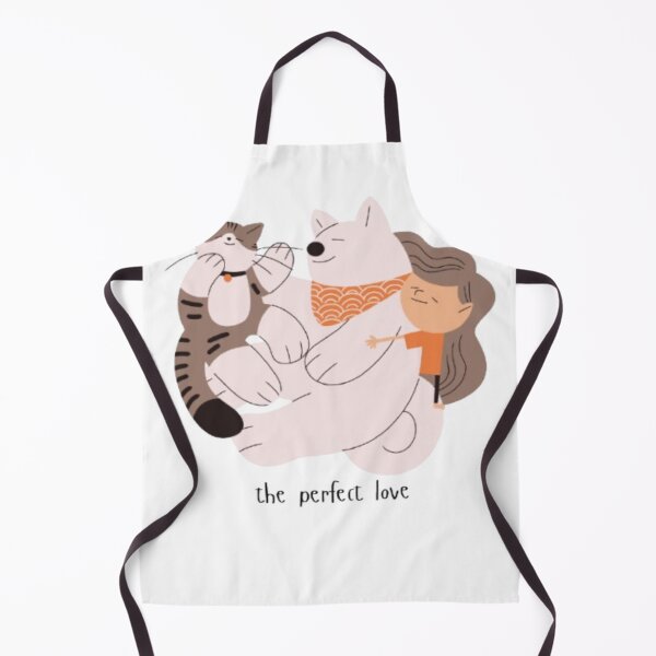 Item preview, The Perfect Love Pet Cuddle | Cute Girl Hugging Cat and Dog | Gift for Animal Lovers & Pet Moms designed and sold by SOLIORA  ATELIER.