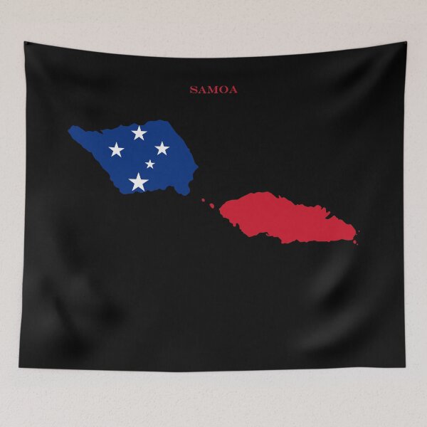 Item preview, Samoa Map Flag Silhouette South Pacific Ocean Travel Pride Gift designed and sold by NTGUILTY.