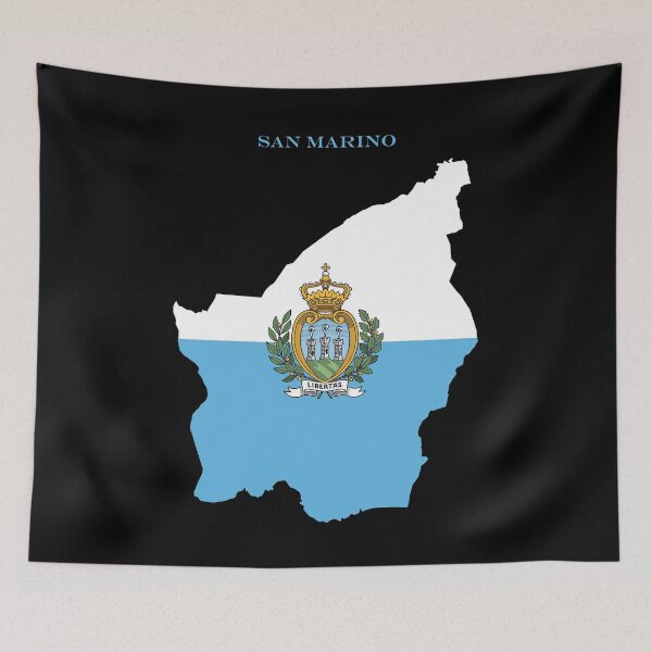 Item preview, San Marino Map Flag Silhouette Europe Travel Pride Gift designed and sold by NTGUILTY.