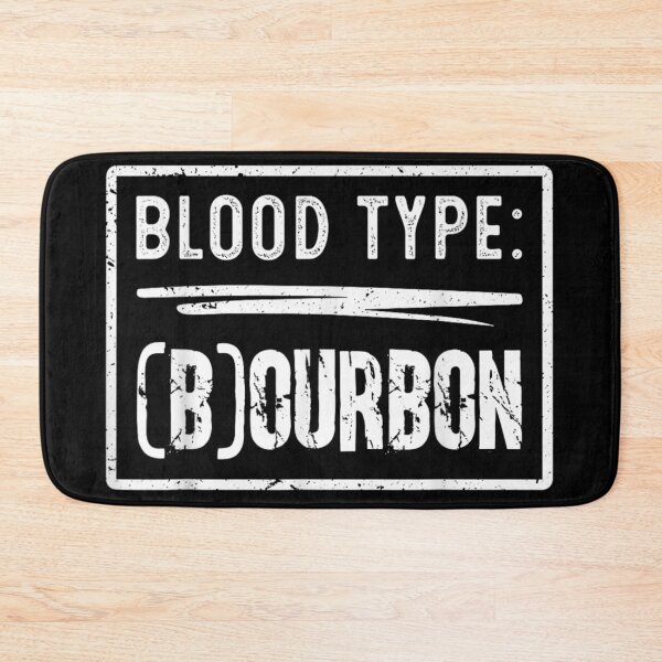 Item preview, Blood Type Bourbon Funny Whiskey Lover Vintage Distressed Bar Alcohol Graphic designed and sold by KrystinaGiGi.