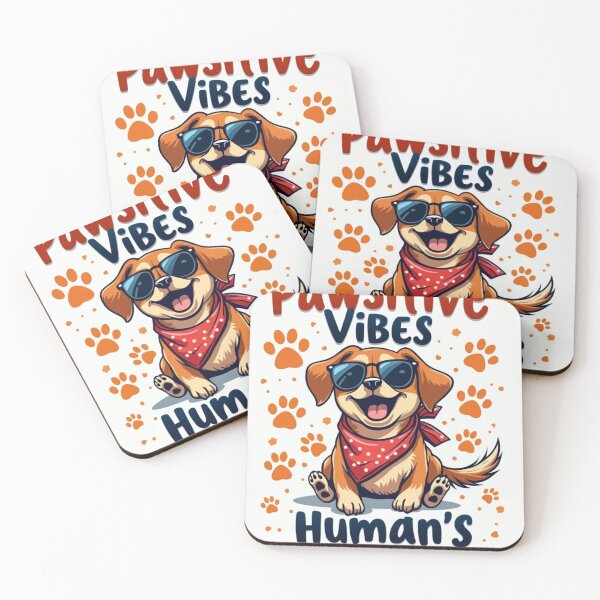 Item preview, ? Pawsitive Vibes Cartoon Dog T-Shirt — Cute "Human's Best Friend" Graphic Tee for Dog Lovers designed and sold by Ulikedigital14.