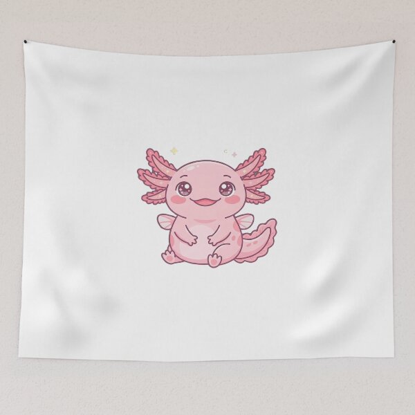Item preview, Cute Kawaii Axolotl Pastel Pink Chibi Sticker Art designed and sold by LYZ7VANI.
