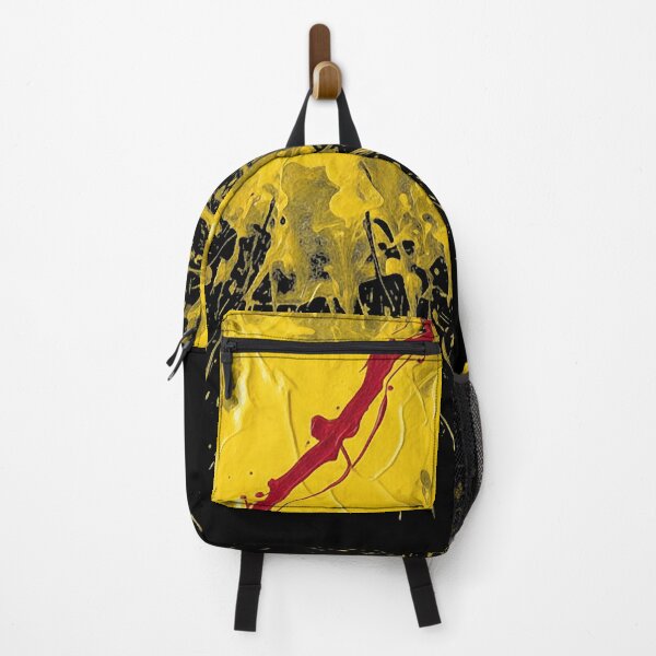Item preview, Abstract Paint Splatter Art Yellow and Red Striking Modern Design designed and sold by PixelQ.