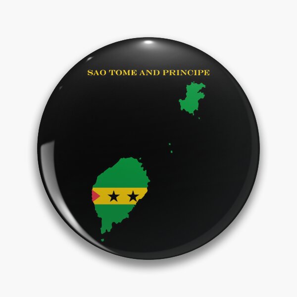 Item preview, Sao Tome and Principe Map Flag Silhouette Africa Travel Pride Gift designed and sold by NTGUILTY.