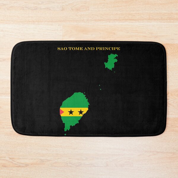 Item preview, Sao Tome and Principe Map Flag Silhouette Africa Travel Pride Gift designed and sold by NTGUILTY.