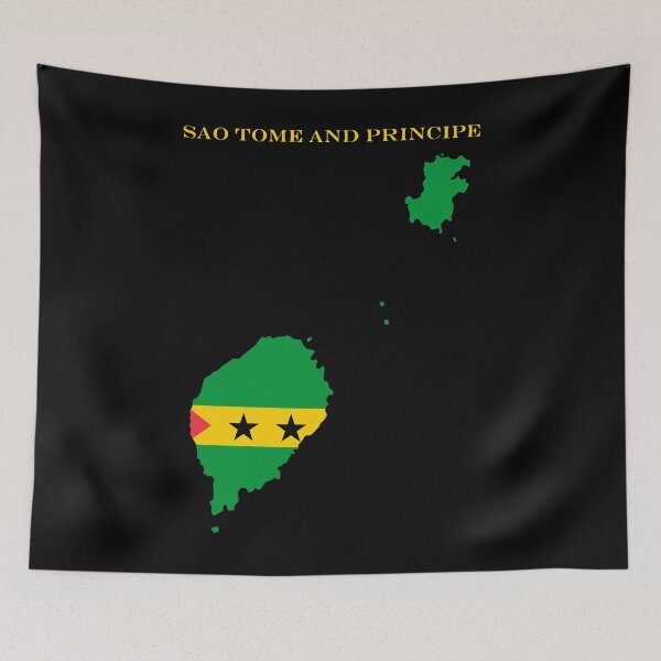 Item preview, Sao Tome and Principe Map Flag Silhouette Africa Travel Pride Gift designed and sold by NTGUILTY.